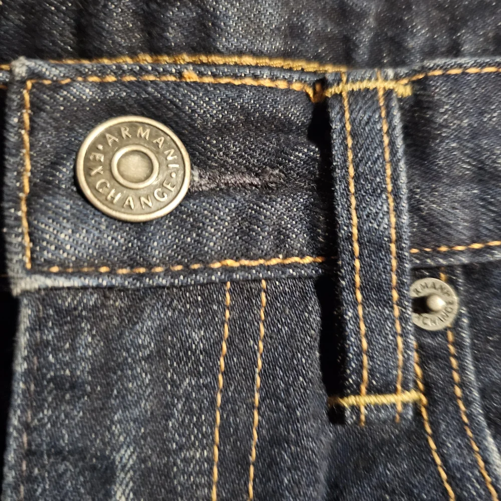 Armani Exchange Men's Dark Blue Straight Jeans ❤️